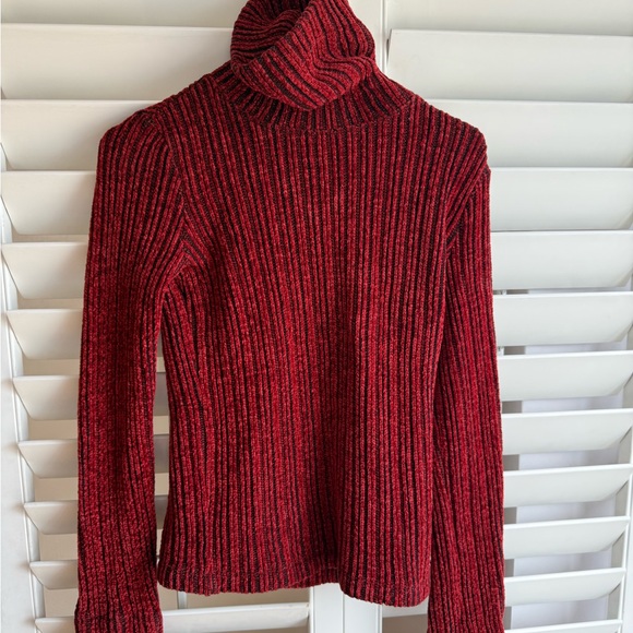 Plein Sud Cozy Red Turtleneck Sweater sz S - Picture 1 of 2